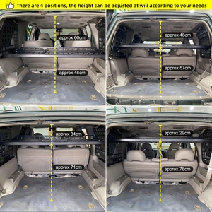 Pour Nissan Patrol Y61 1997-2016 – Panneau de rangement modulaire, étagère de modification pour coffre arrière, support de rangement pour débris, panneau Molle, organisateur de coffre – 1 ensemble - Product Image 5