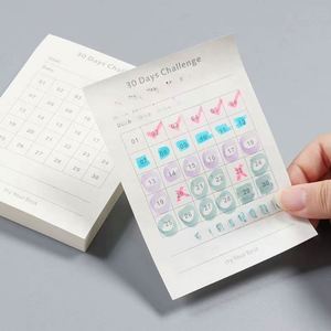 31-Day Self-Discipline Notebook Simple Habit Formation Study Office Planner <b>Book</b> Goal Sticky Notes Back-to-School Essentials - Product Image 4