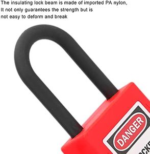 QVAND Industrial CustomLockout Tagout Safety Padlock Plastic Llockout Tagout Keyed Alike/Different OSHA Standard - Product Image 6
