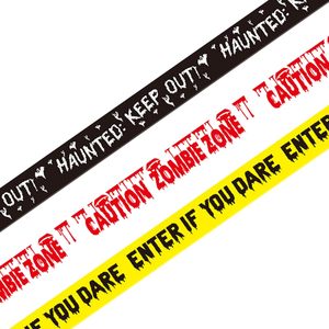 Nastro di Avvertimento Decorativo, Barriera di Sicurezza 'Non Entrare', Accessori per Feste Horror, Scena <span class=keywords><strong>del</strong></span> <span class=keywords><strong>Crimine</strong></span> all'Aperto - Product Image 1