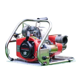 Pompe à eau portable en alliage d'aluminium à moteur essence haute pression pour la lutte contre les incendies forestiers avec démarrage manuel/électrique - Product Image 2