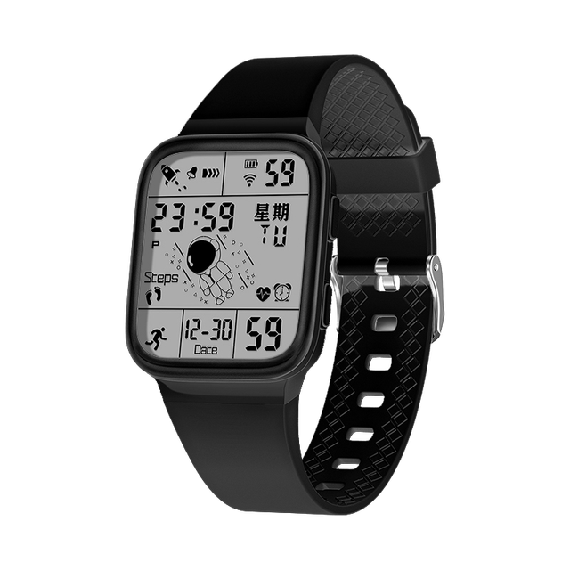 High Quality Casual Silicone Strap Square Dial Sport Digital Watch 5Bar Water Resistant Electronic Wrist Watch for Men and Women