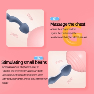 Mushroom Head Ball Shaker Productos sexuales para adultos Masaje del clítoris femenino Masturbación Juguetes sexuales Vibradores para el orgasmo de las mujeres - Product Image 4