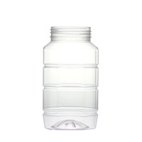 Pot en plastique transparent hermétique de qualité alimentaire épaissi 720 ml, bouteille en plastique pour miel avec couvercle