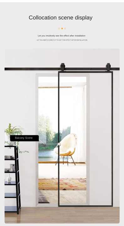 Best-Selling Simple Contemporary Design Aluminum Alloy Flat Door for Bathroom Kitchen Supermarket School Farmhouse-Manual