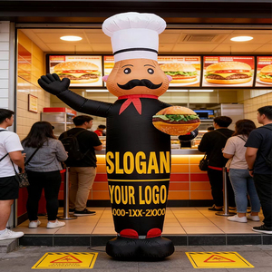 Bailarina de cielo que agita inflable para publicidad gigante al aire libre, bailarinas de aire de Chef de brazo que agita personalizadas inflables - Product Image 2