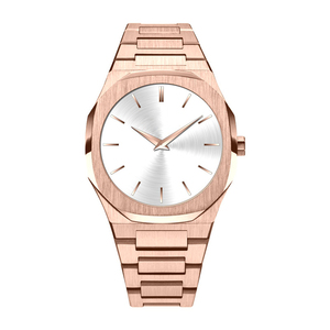 Orologio di Lusso Ultra-Sottile da 40mm in Acciaio Inossidabile <span class=keywords><strong>Argento</strong></span>, Quadrante in Cristallo Zaffiro, Resistente all'Acqua 5BAR, Chiusura a Farfalla, Movimento al Quarzo - Product Image 2