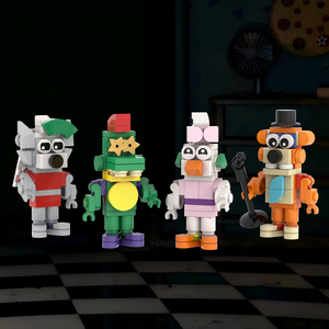 MOC1654 vulnérabilité de sécurité 177 pièces briques horreur <span class=keywords><strong>FNAF</strong></span> jeu assembler recueillir des blocs de construction éducatifs bricolage enfants cadeau jouets - Product Image 2