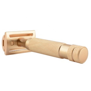 La migliore Vendita Crudeltà Commercio All'ingrosso Rasoio Da Barba Barbiere Rasoio Opaco Oro Personna Uso Professionale Diritta Double Edge Lama Singola - Product Image 2