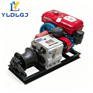 Treuil à câble diesel professionnel YILI 8T, machine de traction robuste pour le tirage et l'installation de câbles conducteurs haute tension - Product Image 5
