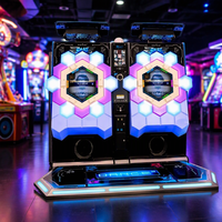 Machine de danse à monnayeur avec rythme musical et panneaux LED pour centre de jeux d'amusement
