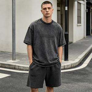 T-shirt personnalisé en coton 100% de haute qualité pour hommes, à manches courtes, tricoté, avec broderie de logo et impression numérique, vente en gros - Product Image 1