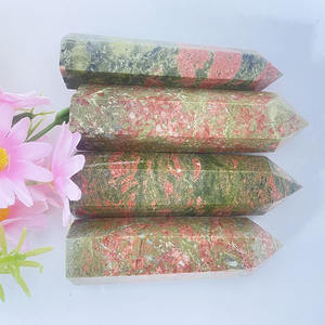 Cristalli curativi naturali di alta qualità e pietre torre <span class=keywords><strong>obelisco</strong></span> Unakite Point - Product Image 5