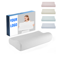Oreiller à Mémoire de Forme en B, Oreiller Cervical Orthopédique Anti-Ronflement pour Dormeur