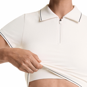 Polos clásicos personalizados al por mayor al mejor precio para mujer, camisetas de polo lisas con logotipo personalizado de Color sólido para mujer, ropa de entrenamiento, camisetas de polo - Product Image 4