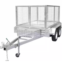 Remorque à benne basculante personnalisée pour le transport d'herbe, remorque de transport agricole avec cage de 600 mm