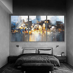 Pinturas Abstractas de Naturaleza Muerta Hechas a Mano, Pintura al Óleo Moderna con Textura para Interiores, Lienzo Grande con Paisaje Abstracto, Decoración de Pared - Product Image 3