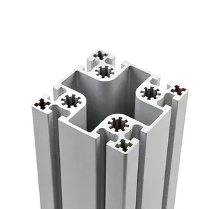 100100 Perfil de aluminio Ranura 10 Aleación industrial Equipo de maquinaria pesada Soporte conector de esquina de alta calidad