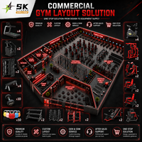 Equipo de Gimnasio Inteligente SK, Venta Directa de Fábrica, Centro de Fitness Comercial, Conjunto Completo de Entrenamiento de Fuerza y Cardio, OEM, ODM, Venta al Por Mayor