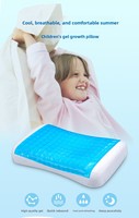 Oeko-tex Vente en gros Coussin de lit double face en mousse à mémoire de forme avec gel rafraîchissant pour enfants, pour une fraîcheur toute la nuit, idéal pour l'été
