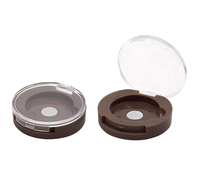 Mini palette de fards à paupières circulaire monochromes 26,3 mm en aluminium et plastique ABS, magnétique, remplaçable, portable