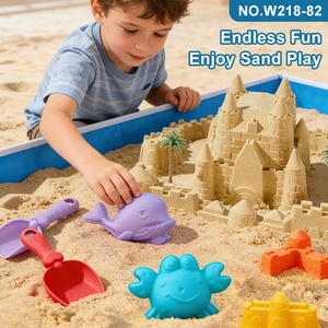 Set di 27 stampi per scavare nella sabbia, giocattolo da spiaggia personalizzato, adatto ai bambini per giocare sulla spiaggia e divertirsi, un giocattolo educativo. - Product Image 3