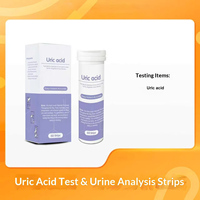 INNORKOM Bandelettes de test rapide de l'acide urique pour analyse d'urine à domicile, 50 bandelettes, pour la goutte, résultats rapides en 60 secondes, précis, instrument non-diagnostique