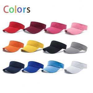 Custom Promotional Unisex Sports Sun Visor Caps Beach Adjustable Sun <b>Hat</b> Golf Tennis Polyester Cap Empty <b>Top</b> Sun Visor <b>Hat</b> - Product Image 3