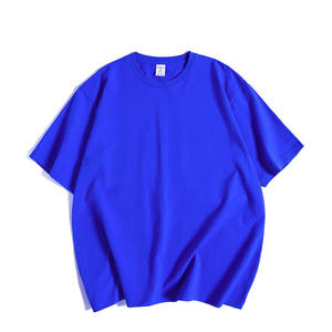 2024 vente chaude lourd hommes coton T-Shirt OEM logo décontracté blanc couleur unie T-Shirt hommes col rond T-Shirt - Product Image 6