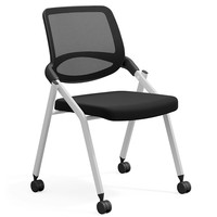 Chaise de formation pliable en maille avec tablette d'écriture intégrée pour l'école, la salle de conférence, le bureau, le personnel et les étudiants