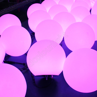 Lampu Dekorasi Langit-Langit Bola LED 3D DMX LCL RGB DMX, Lampu Panggung Bola Disko Gantung untuk Aplikasi Jalan Raya
