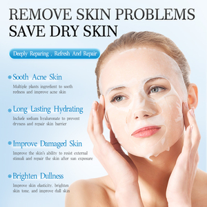 Grosir masker lembar wajah pelembab China pembersih wajah Blueberry jeruk madu Aloe Vera alpukat - Product Image 4