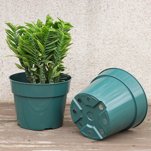 Pot de pépinière de semis <span class=keywords><strong>en</strong></span> <span class=keywords><strong>plastique</strong></span> polypropylène bon marché de haute qualité <span class=keywords><strong>jardinière</strong></span> gallon vert avec trou de drainage plusieurs tailles pour jardin - Product Image 2