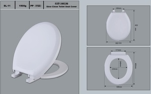 <span class=keywords><strong>Asiento</strong></span> de inodoro <span class=keywords><strong>redondo</strong></span> de plástico, cubierta de inodoro y anillo - Product Image 4