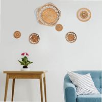 Décoration en rotin pour la maison, en jacinthe d'eau tressée, grands objets décoratifs, décoration esthétique premium bohème