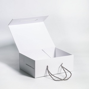 Self-Erecting Foldable Book Shaped Magnetic Closure Gift Box with Matte Finish Custom Paperboard - Product Image 4