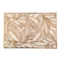 EN STOCK PVC Rectangle Feuille Set de Table Pour Le Dîner De Mariage, Décor À La Maison