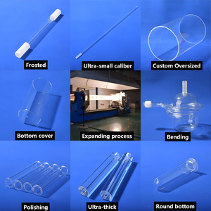 Tuyau en <span class=keywords><strong>verre</strong></span> de quartz transparent personnalisé en gros pour four <span class=keywords><strong>à</strong></span> <span class=keywords><strong>tube</strong></span> Production professionnelle Résistance <span class=keywords><strong>à</strong></span> la pression <span class=keywords><strong>Tube</strong></span> en quartz - Product Image 1