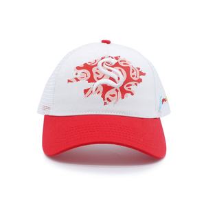 Gorra Trucker de 5 Paneles de Alta Calidad con Impresión Personalizada y Logotipo Bordado en Relieve, Gorra Trucker de Malla Bicolor de Sarga - Product Image 3