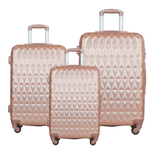 Buona scelta per tutte le età trolley da viaggio con guscio rigido valigia in gomma impermeabile resistente ABS + PC - Product Image 2