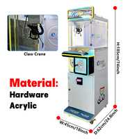 MAKER Nouveau design Mini machine à griffes d'arcade, distributeur de jouets pour parc d'attractions, accepteur de billets, prise US, machine à attraper les poupées à fort rendement
