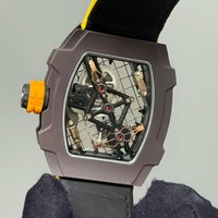 Montre mécanique automatique de luxe haut de gamme pour homme, multifonction, squelette, tourbillon, sport, étanche, avec design raquette de tennis