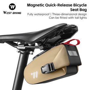 Sacoche de vélo portable à fixation rapide WEST BIKING, imperméable et compacte, <span class=keywords><strong>pour</strong></span> vélo de route et <span class=keywords><strong>VTT</strong></span> - Product Image 1