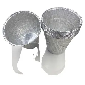 Nieuwe Collectie 158*155Mm Ronde Milieuvriendelijke Recyclebaar Wegwerp Aluminiumfolie Popcorn Verpakking Cups/Bad/Emmers