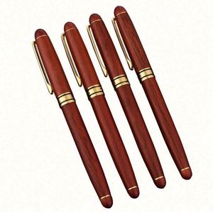 Stylo bille en métal avec étui - Cadeau de la Saint-Valentin pour homme - Stylo promotionnel avec logo personnalisé - Pointe de 1,0 mm - Encre noire - Product Image 1