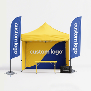 Disesuaikan tugas berat tahan air iklan 10x10FT aluminium bingkai Pop up Marquee atap kanopi Gazebo acara pameran dagang tenda - Product Image 1