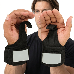 Crochets de musculation robustes Syed Sarfraz Industries - Rembourrés en néoprène pour soulevés de terre et tractions - Équipement de musculation pour la salle de sport - Product Image 1