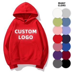 Alta Qualidade Algodão Grosso Plain Heavyweight Hoodies Oversized <span class=keywords><strong>Plus</strong></span> Size Hoodies & Moletons das Mulheres <span class=keywords><strong>Pullover</strong></span> Unisex - Product Image 3