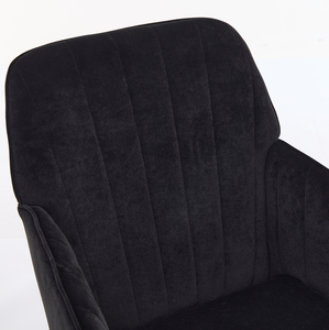 Silla de Oficina Moderna Ajustable de Tela, Silla Giratoria Ergonómica con Base de Metal, Diseño Ecológico para Uso en el Hogar y Dormitorio - Product Image 5