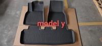 Tapis de voiture TPE tout temps pour 2022 Tesla Model S Tapis de sol de voiture personnalisé pour Plaid Model S Tapis de coffre Accessoires